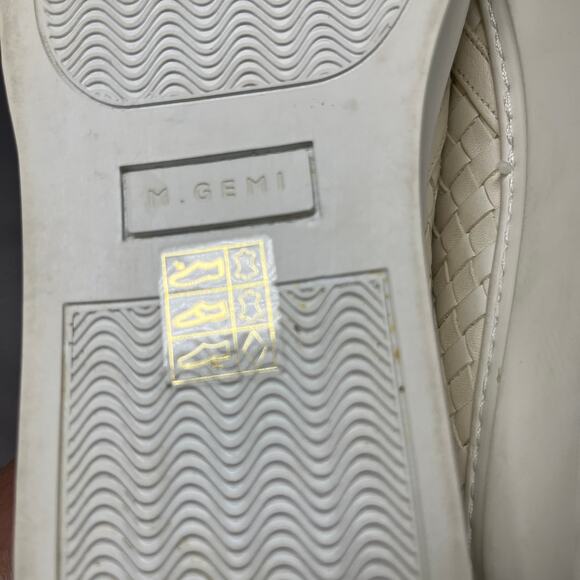 M. Gemi Sneakers Womens 7.5 The Cerchio Due Woven Nubuck Slip-on  Italian Made - Picture 12 of 13